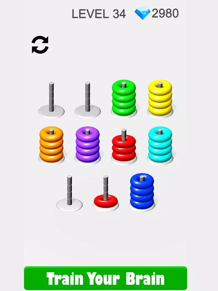Capturas de pantalla de Hoop Stack Colors & Ring Games iPad 