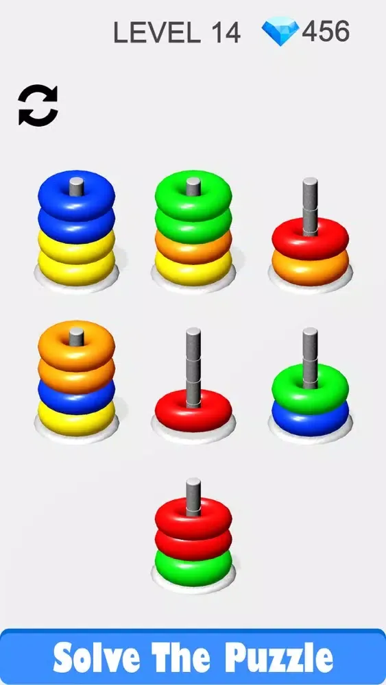 Capturas de pantalla de Hoop Stack Colors & Ring Games