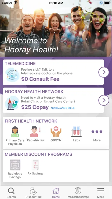 Capturas de pantalla de Hooray Health