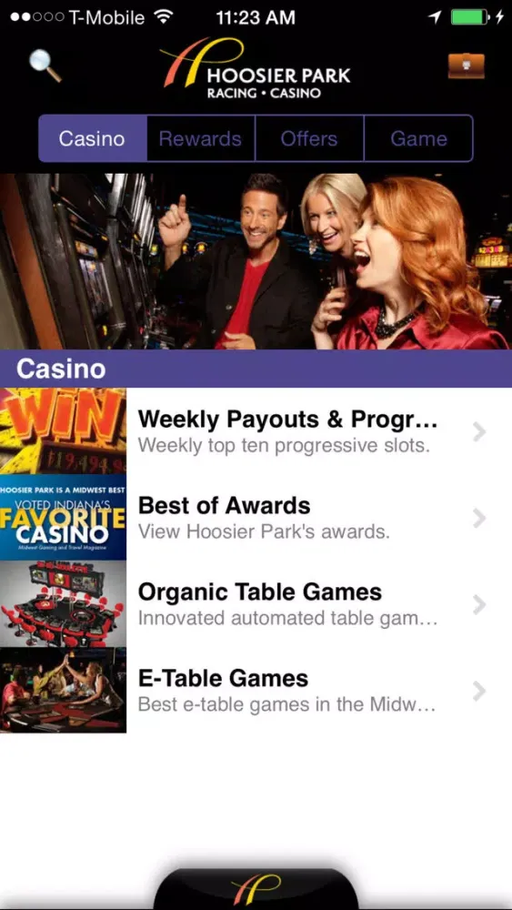 Captures d'écran de Hoosier Park Racing Casino