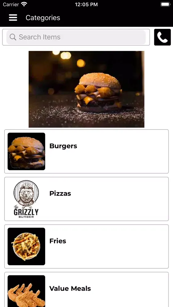 Tangkapan skrin The Grizzly Burger