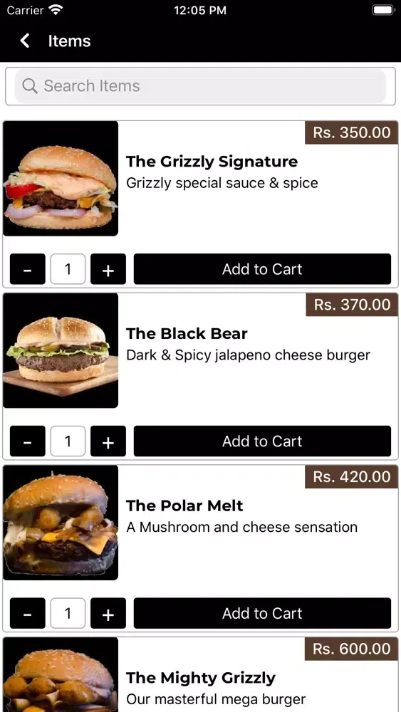 Tangkapan skrin The Grizzly Burger