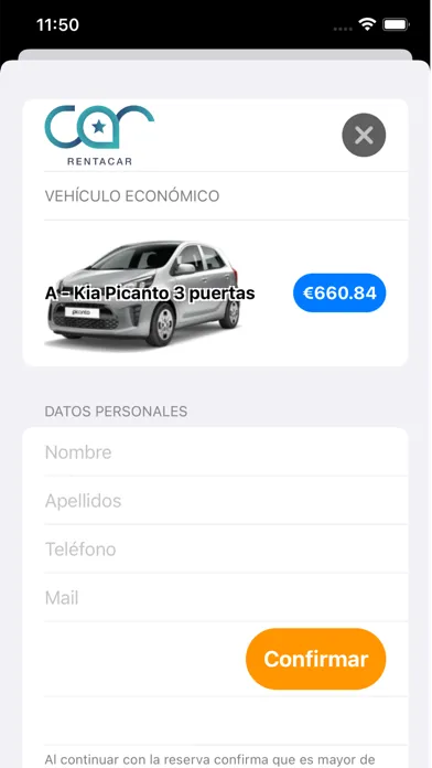 Screenshot di CAR RENTACAR