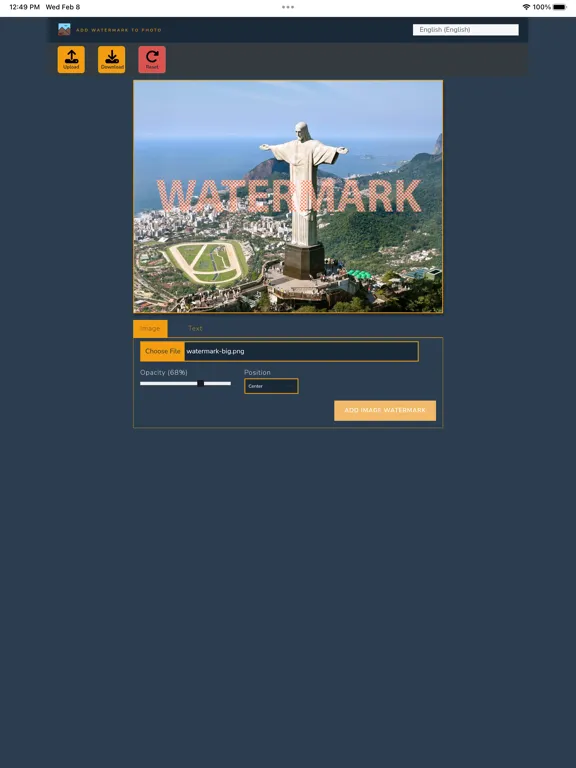 Add Watermark to Photo iPad  Screenshots