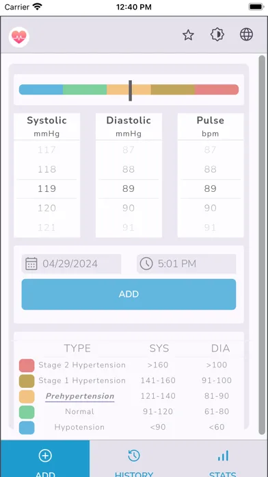 Blood Pressure Diary Offline應用截圖