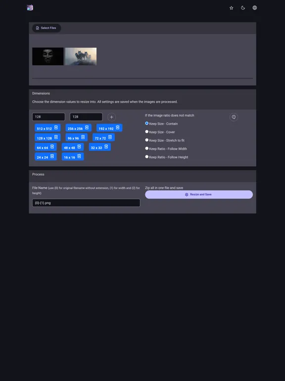 Offline Image Resizer iPad 应用截图