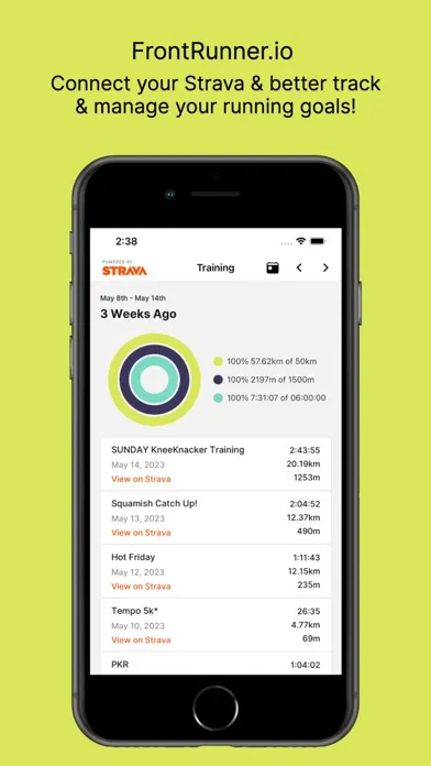 FrontRunner.io スクリーンショット