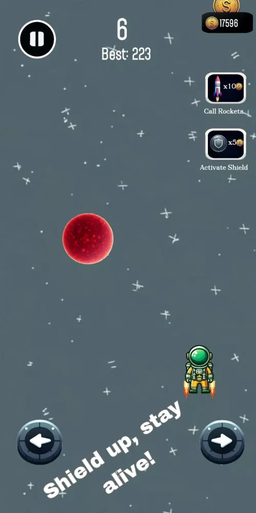 ภาพหน้าจอของ Stardust Surfer
