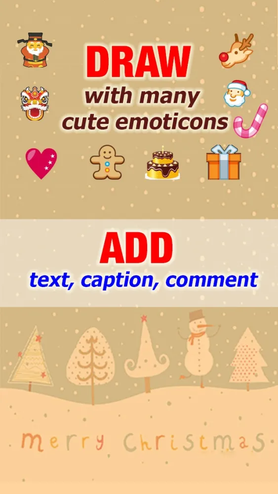 Zrzuty ekranu Egift Maker – Create Greeting, Thanksgiving Card With Beautiful Theme, Emoticon And Message