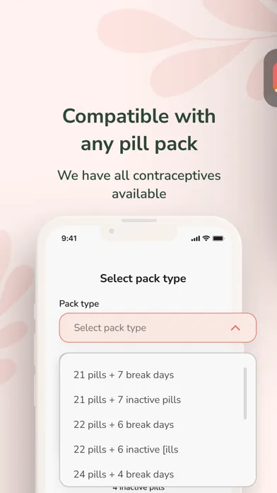 Tangkapan layar Pill Time : Birth Control