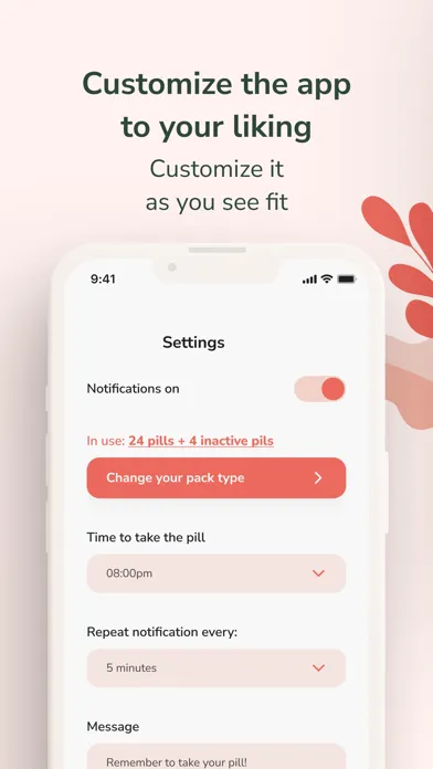 Tangkapan layar Pill Time : Birth Control
