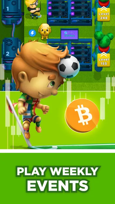 ภาพหน้าจอของ Crypto Miner: Bitcoin Factory