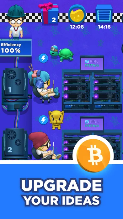 ภาพหน้าจอของ Crypto Miner: Bitcoin Factory