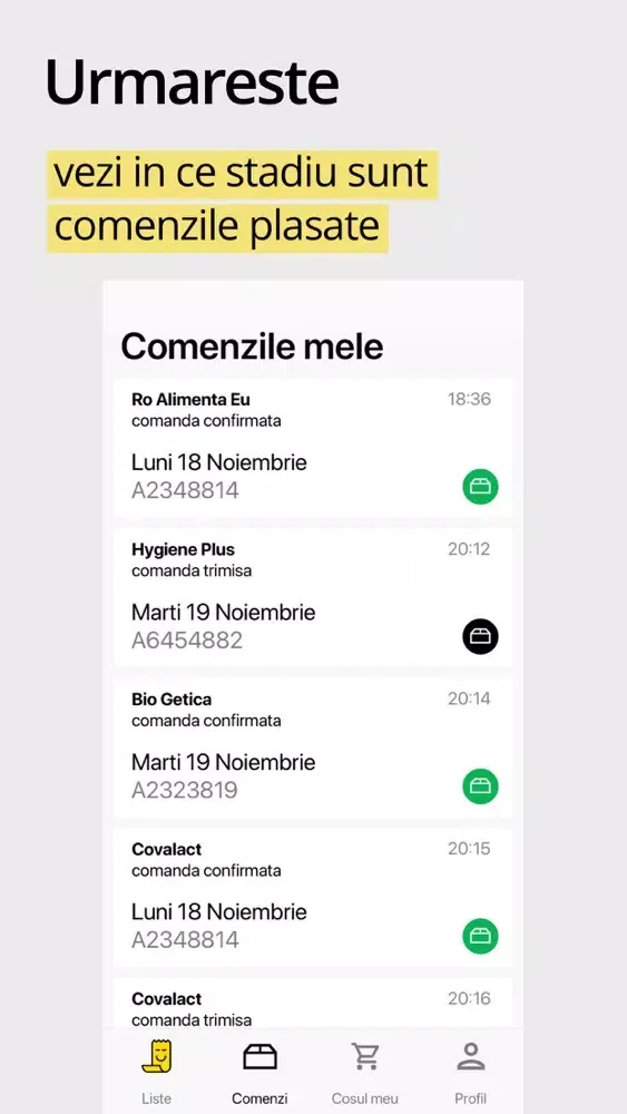 HORECA ORDERS Ekran Görüntüleri