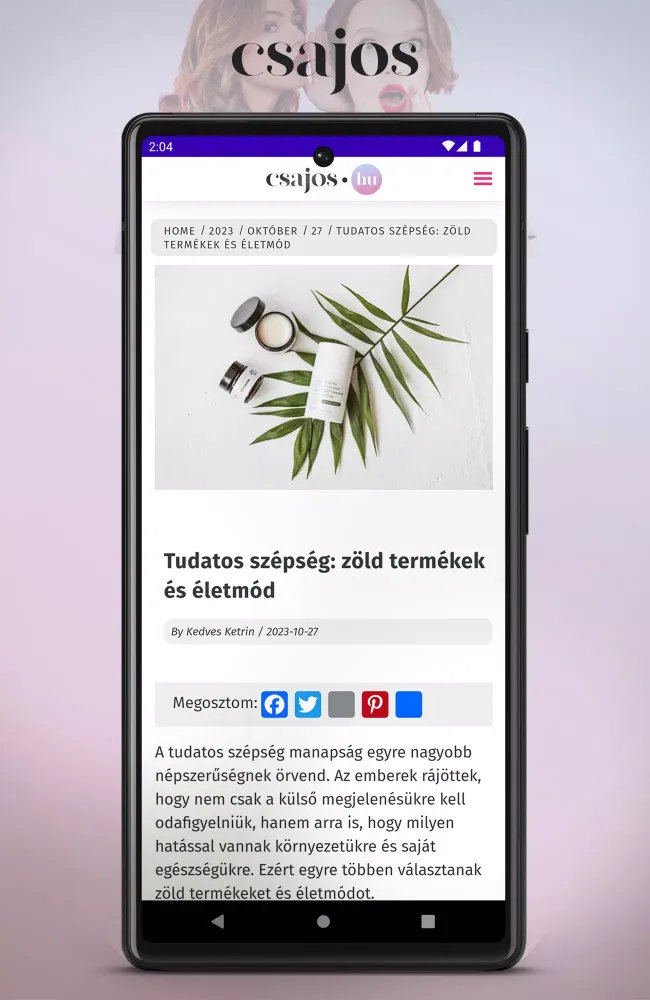 Tangkapan layar Csajos