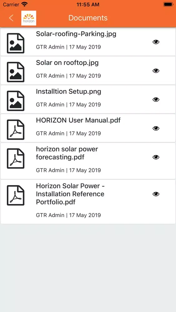 Screenshot di Horizon Solar