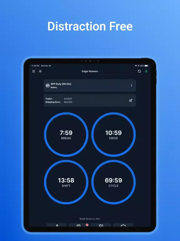 Horizon ELD iPad  Ekran Görüntüleri
