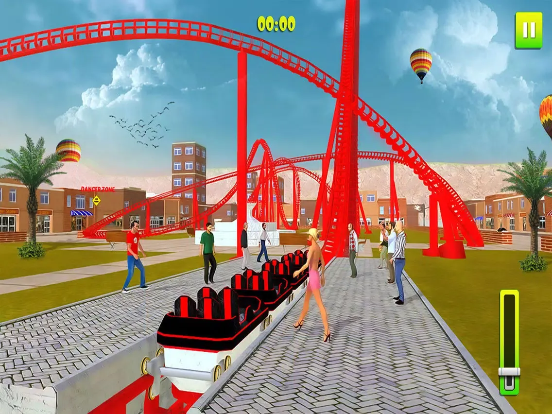 Ảnh chụp màn hình của Roller Coaster Thrill Ride iPad 