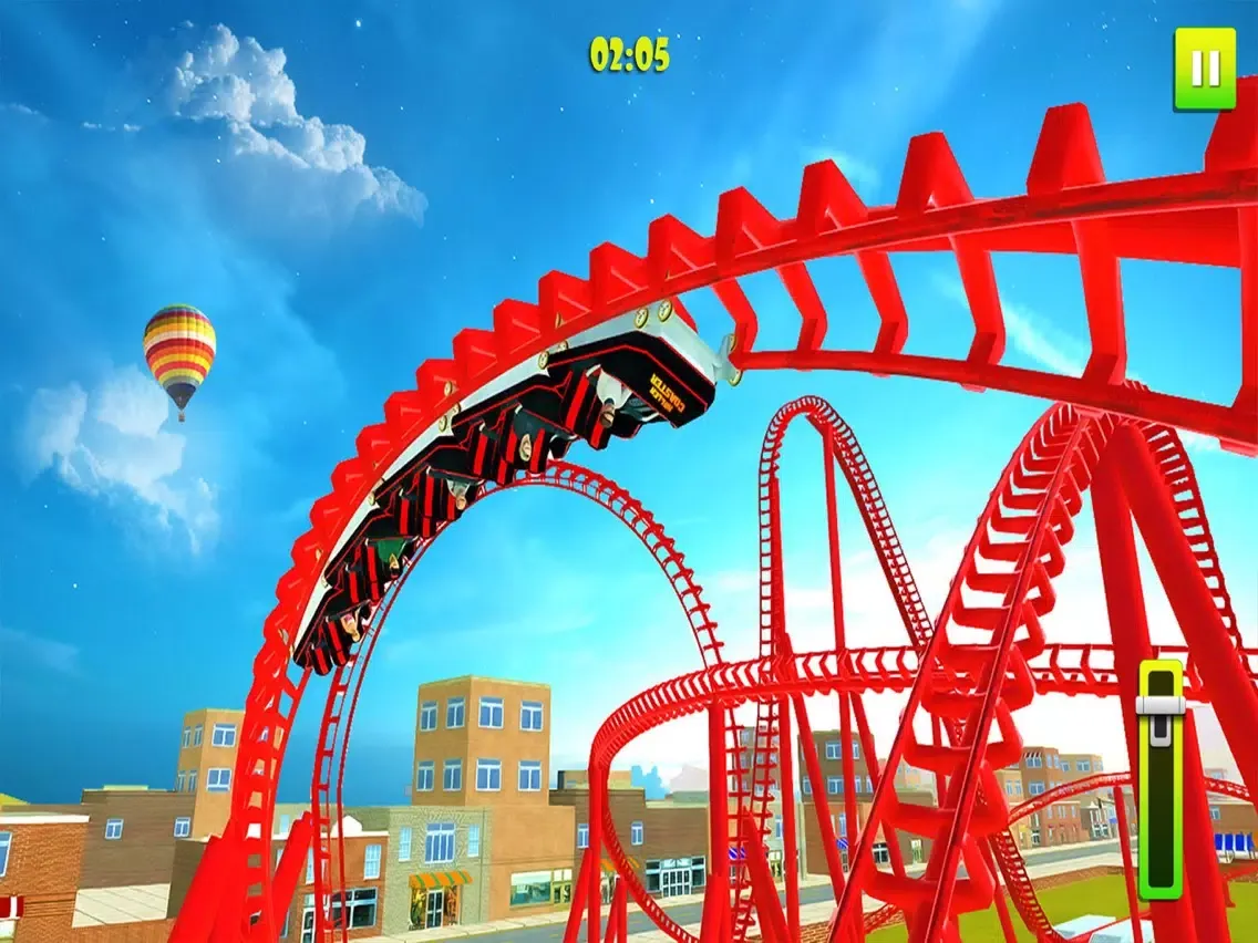 Ảnh chụp màn hình của Roller Coaster Thrill Ride iPad 