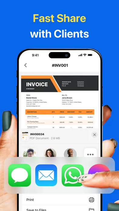 ภาพหน้าจอของ Invoice Maker - Easy Invoices