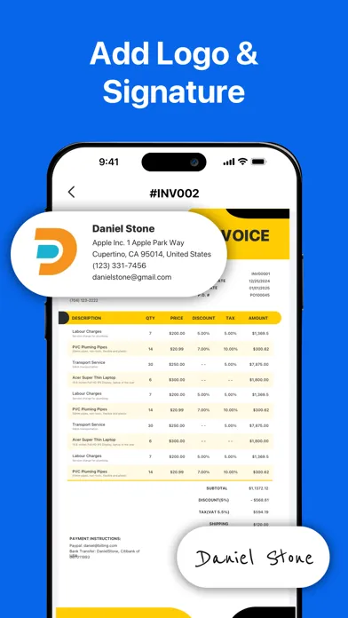 ภาพหน้าจอของ Invoice Maker - Easy Invoices