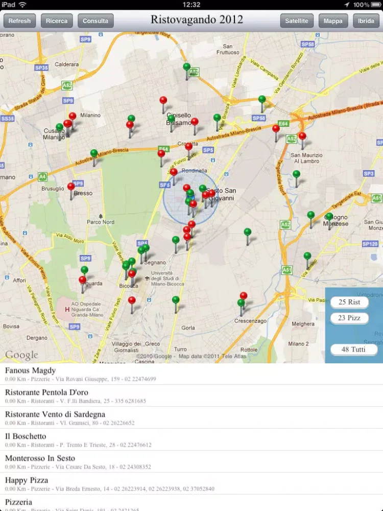 Ristovagando Italia 2012 HD iPad 应用截图