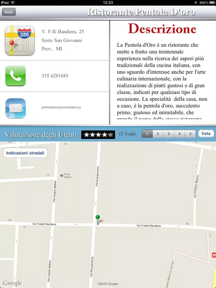 Ristovagando Italia 2012 HD iPad 应用截图