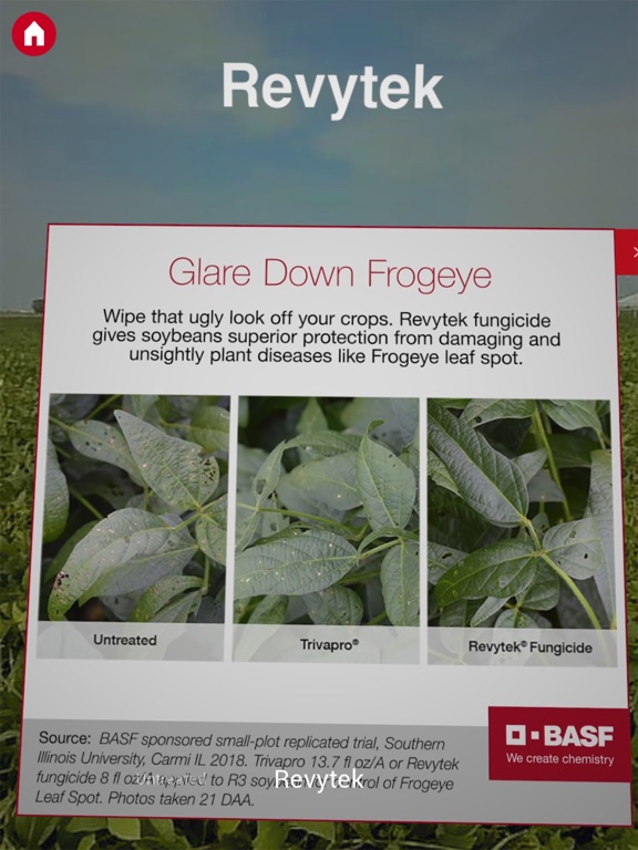 Tangkapan layar BASF Revytek™ AR Portal iPad 
