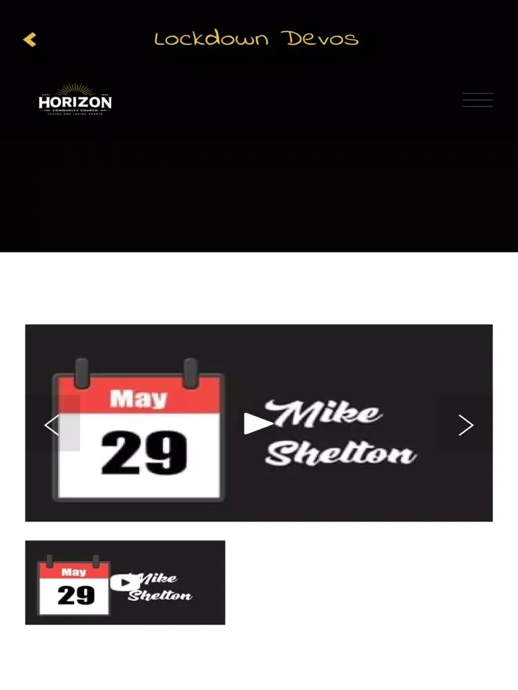 Captures d'écran de Horizon Church App iPad 