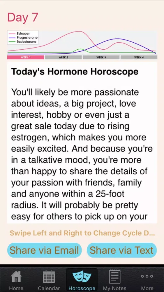 Hormone Horoscope Lite Screenshots