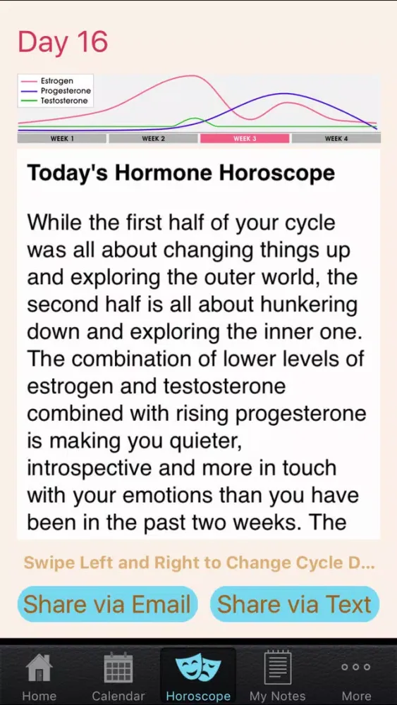 Hormone Horoscope Lite Screenshots