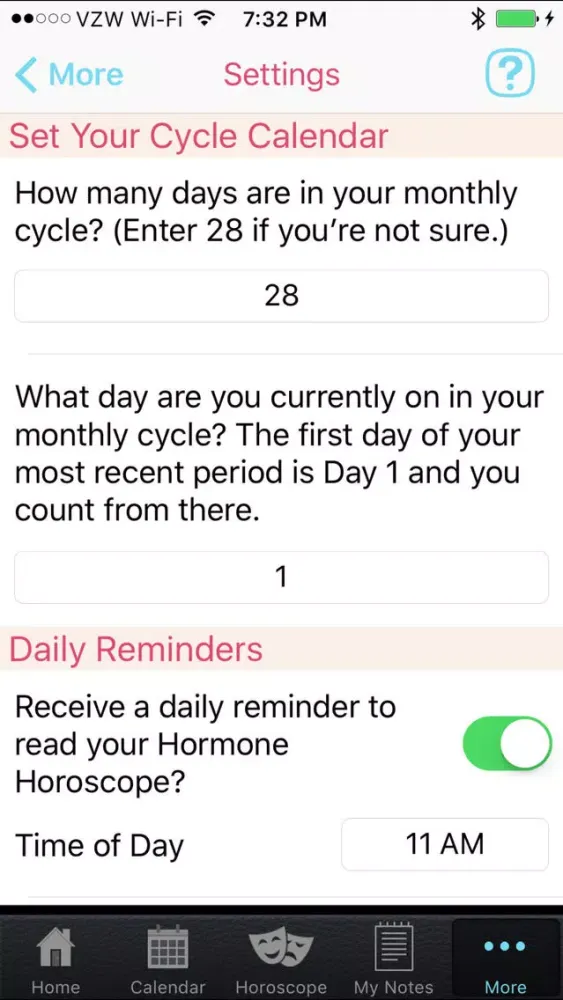 Hormone Horoscope Lite Screenshots