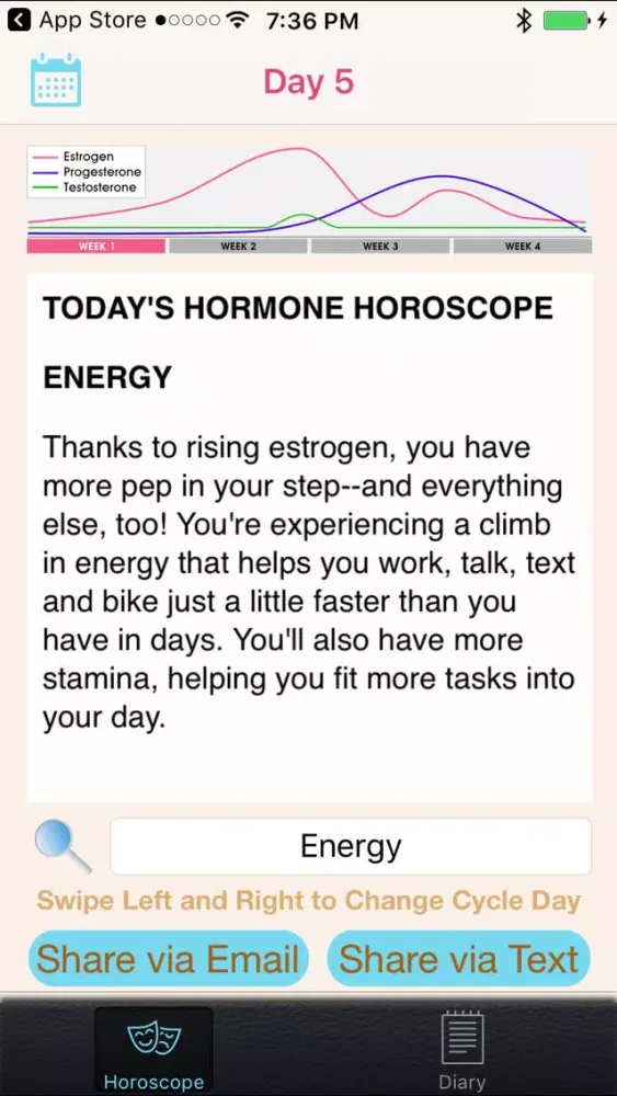 Hormone Horoscope Pro سکرین شاٹس