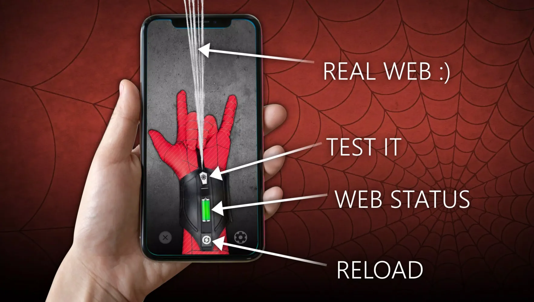 Capturas de tela do Spider Web Shooter Simulator