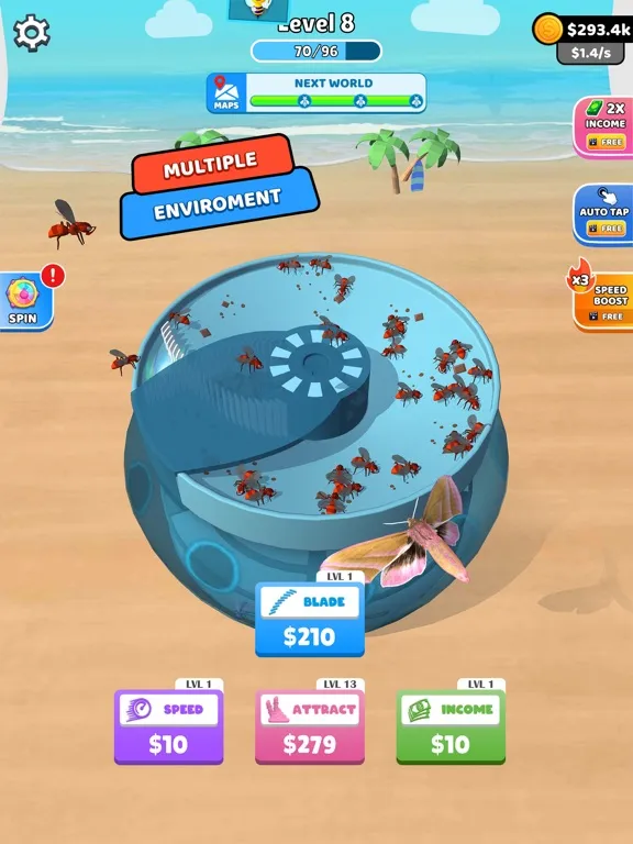 Capturas de tela do Hornet Trap Idle iPad 