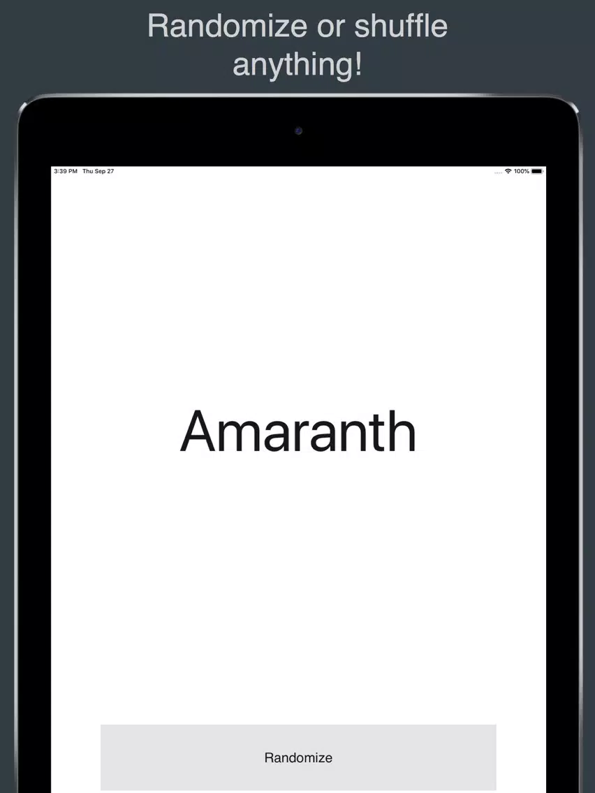 Shake: Random & Shuffle iPad  Screenshots