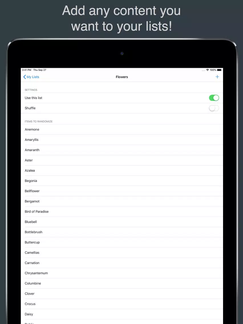 Shake: Random & Shuffle iPad  Screenshots