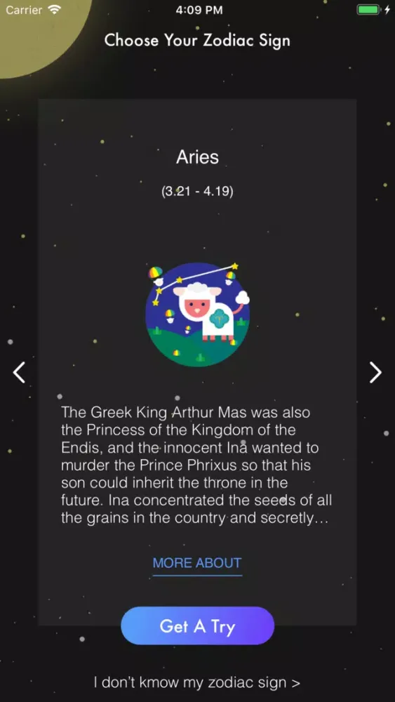 Zrzuty ekranu Horoscope Visionary