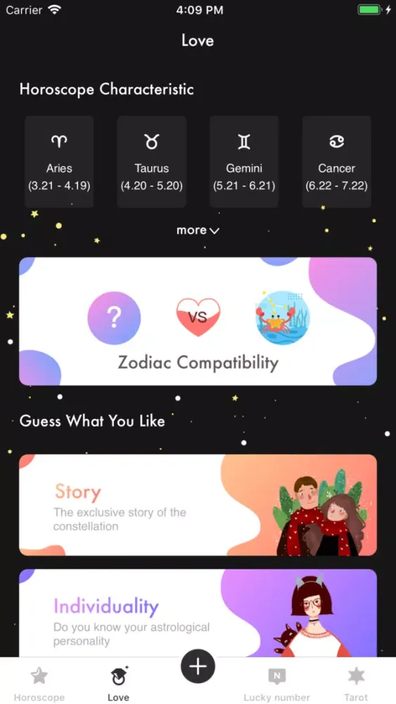Zrzuty ekranu Horoscope Visionary