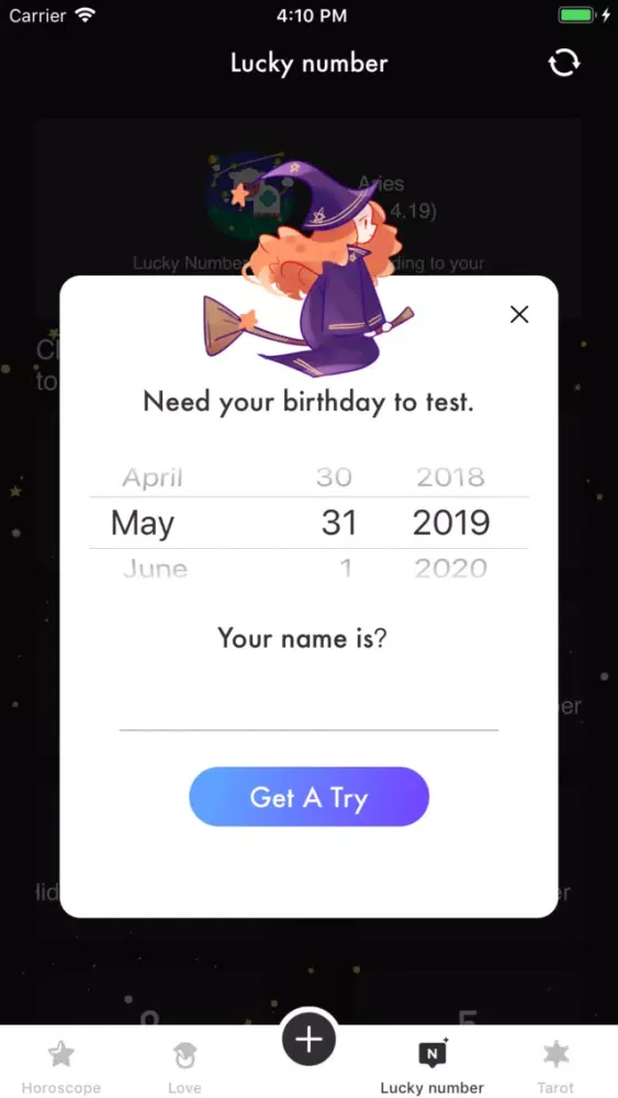 Zrzuty ekranu Horoscope Visionary