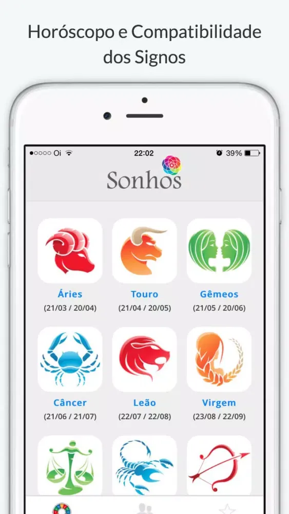 Captures d'écran de Horóscopo e Compatibilidade