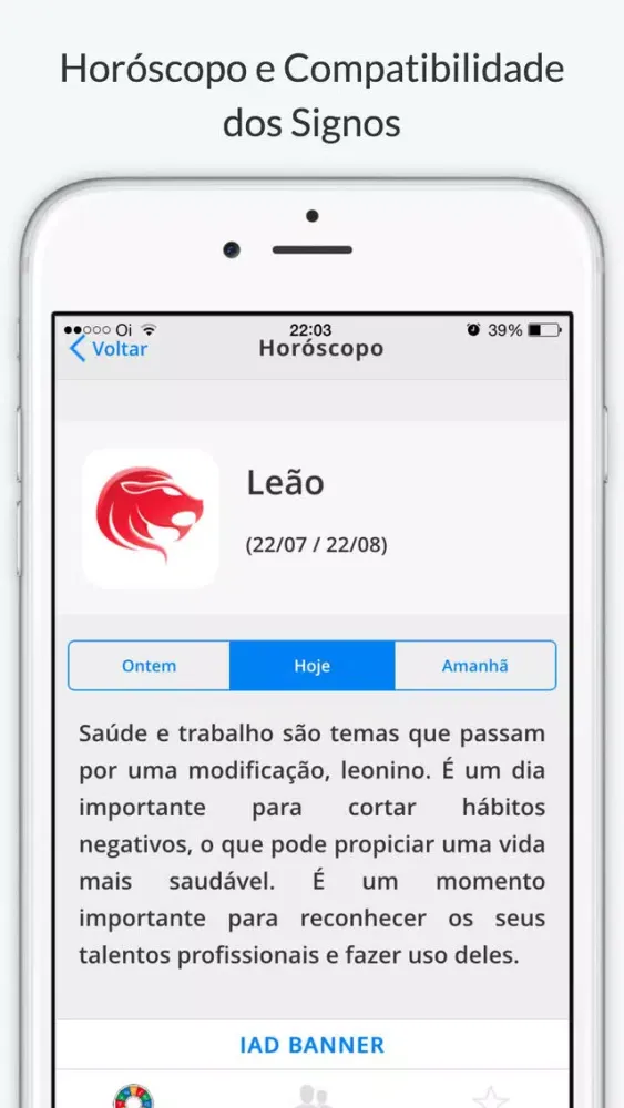 Captures d'écran de Horóscopo e Compatibilidade