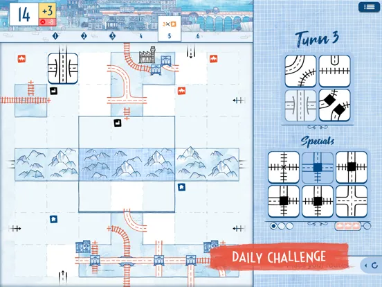 Tangkapan skrin Railroad Ink Challenge iPad 
