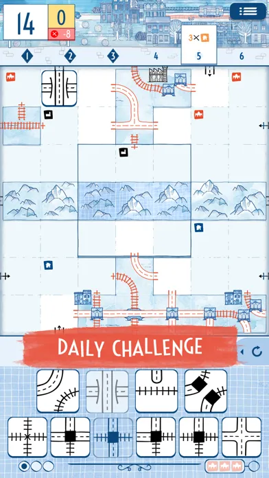 Tangkapan skrin Railroad Ink Challenge