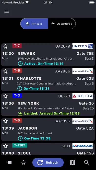 Captures d'écran de Baltimore Washington Airport