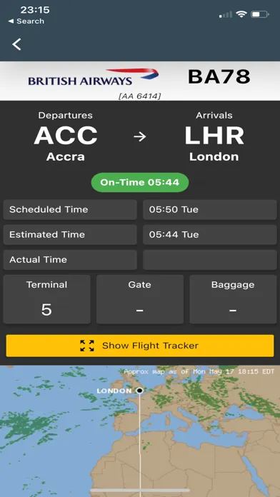 Ảnh chụp màn hình của Fort Lauderdale Airport
