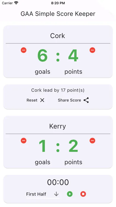 GAA Simple Scorekeeper应用截图