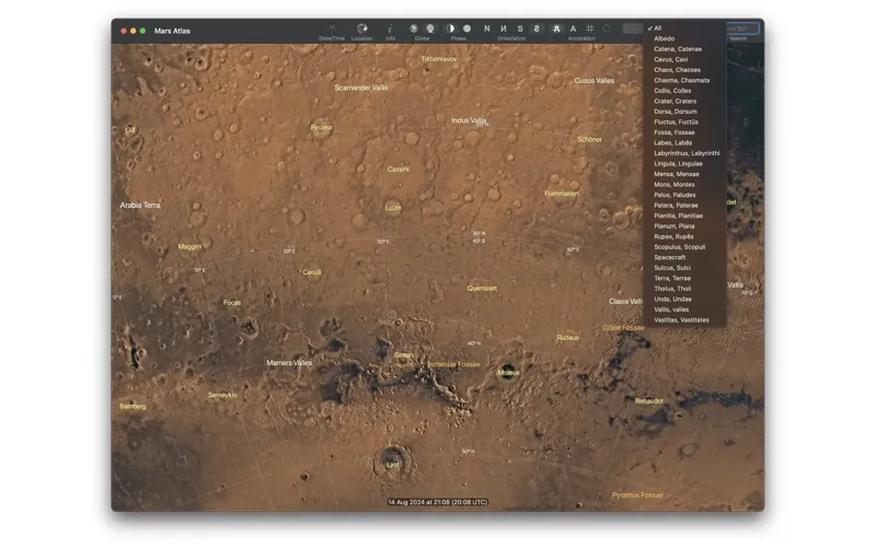 Mars Atlas Screenshots