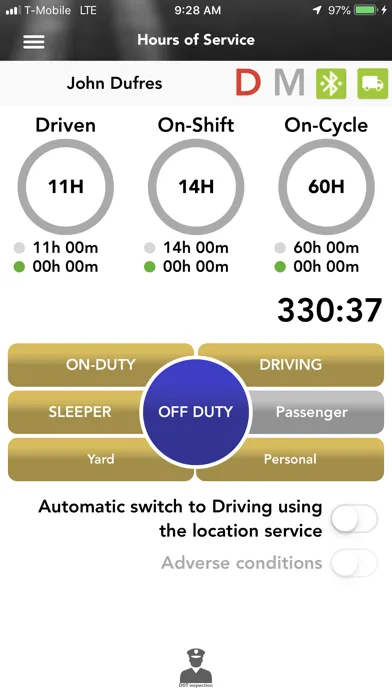 Capturas de tela do Fleettrack GPS ELD