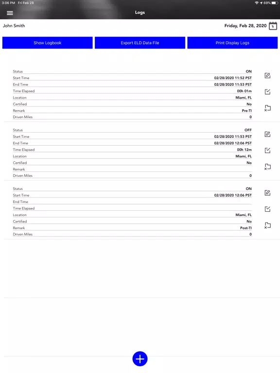 تصاویر Fleet Hawks ELD iPad 